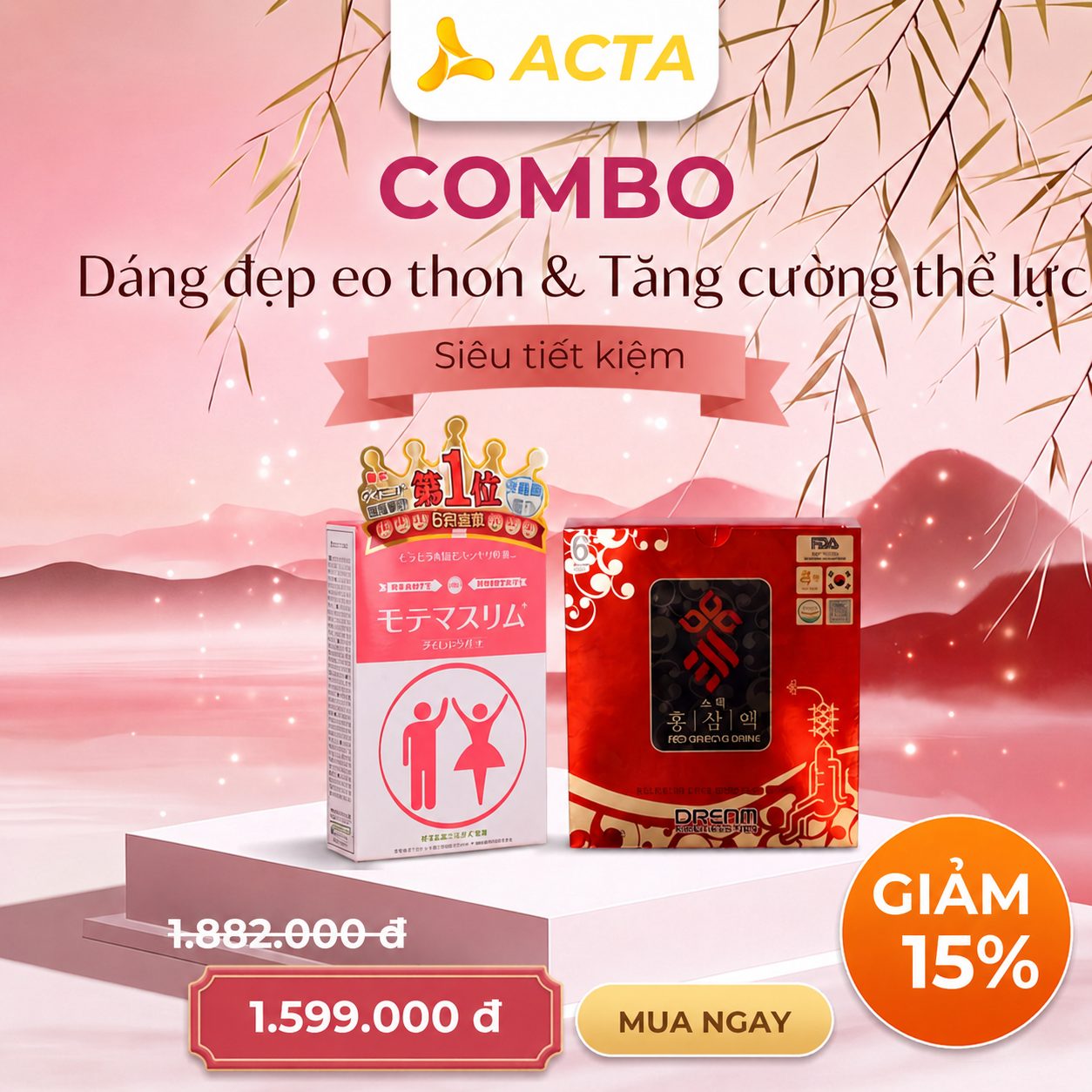 Combo Chăm Sóc Dáng – Khỏe Từ Bên Trong. Motemaslim & Hồng Sâm Sobaek 6 Năm Tuổi - Thumbnail 3