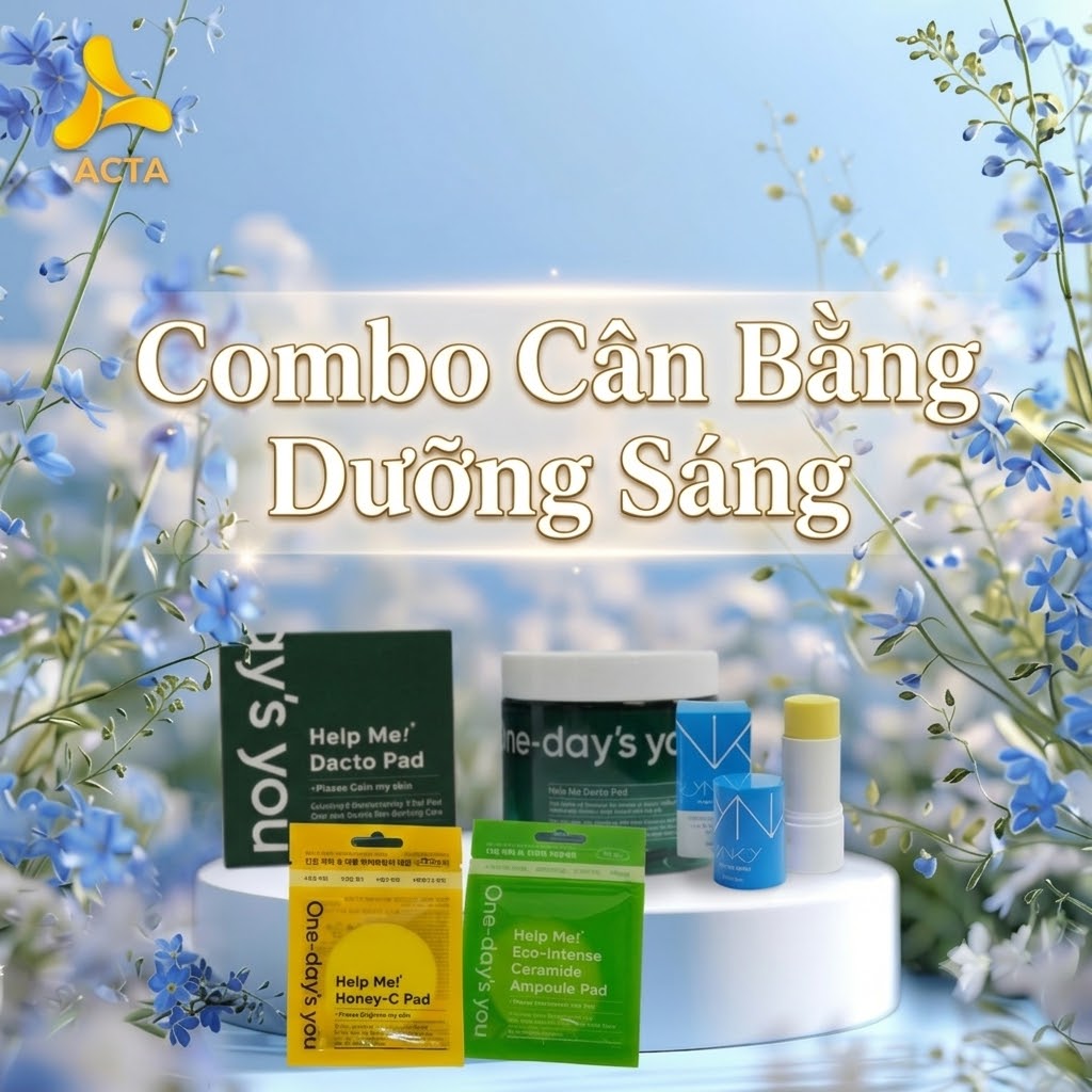 Combo Dịu Da Dưỡng Sáng Help Me: Dacto, Ceramide & Honey C - Thumbnail 1