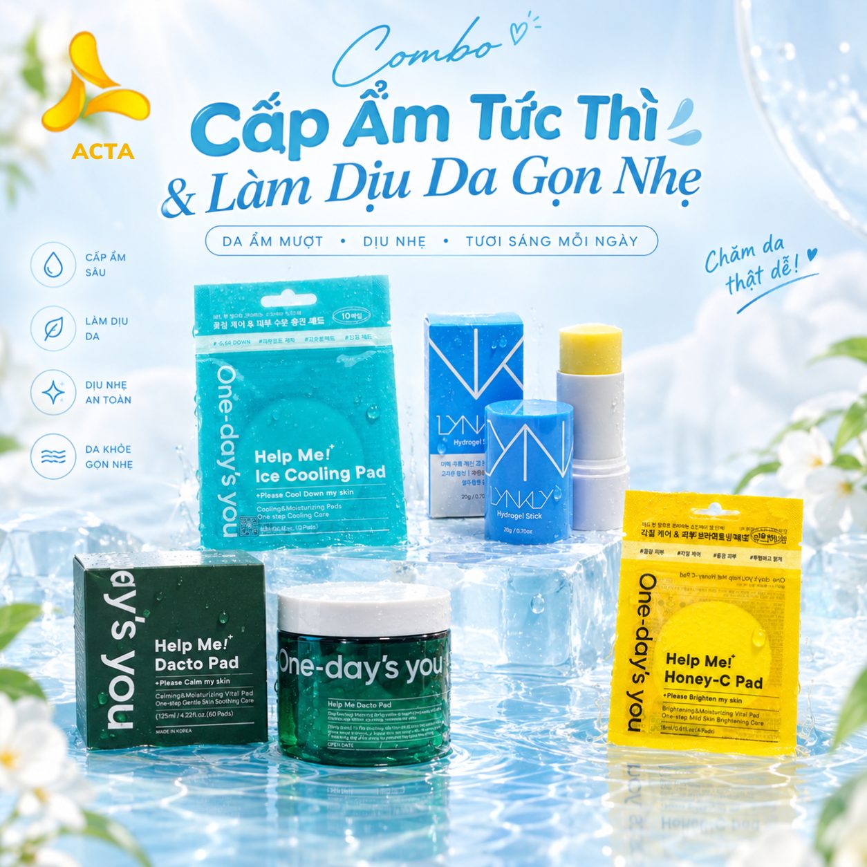Combo Cấp Ẩm Tức Thì & Làm Dịu Da Gọn Nhẹ - Thumbnail 1