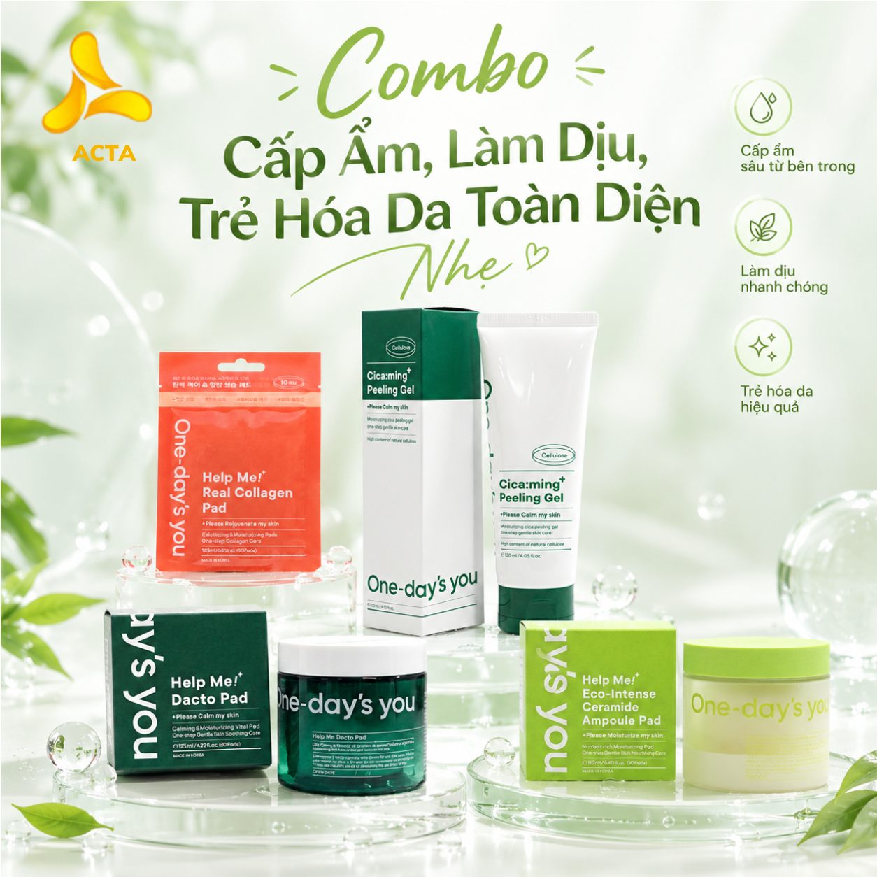 Combo Cấp Ẩm, Làm Dịu, Trẻ Hóa Da Toàn Diện - Thumbnail 1