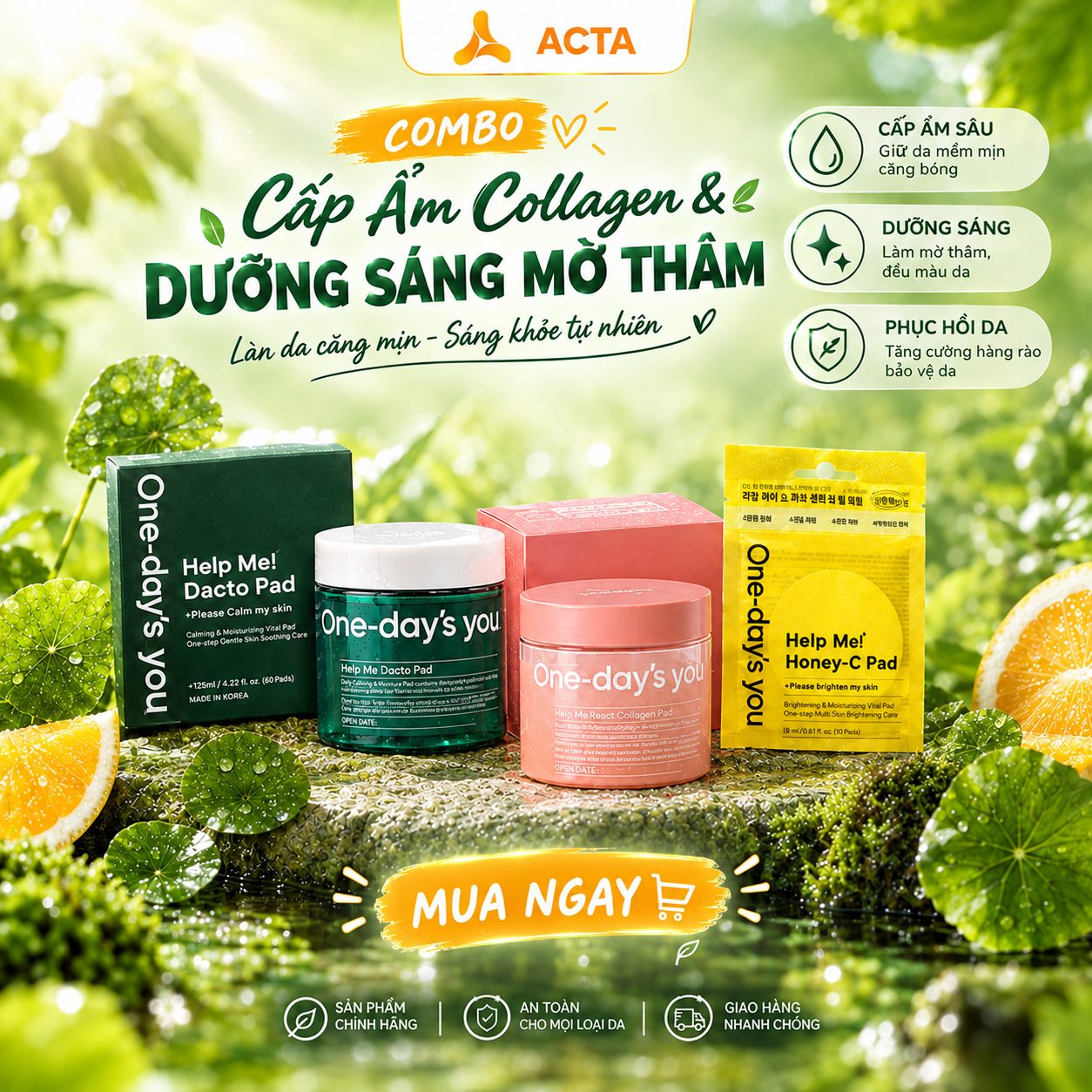 Cấp Ẩm Collagen & Dưỡng Sáng Mờ Thâm - Thumbnail 1