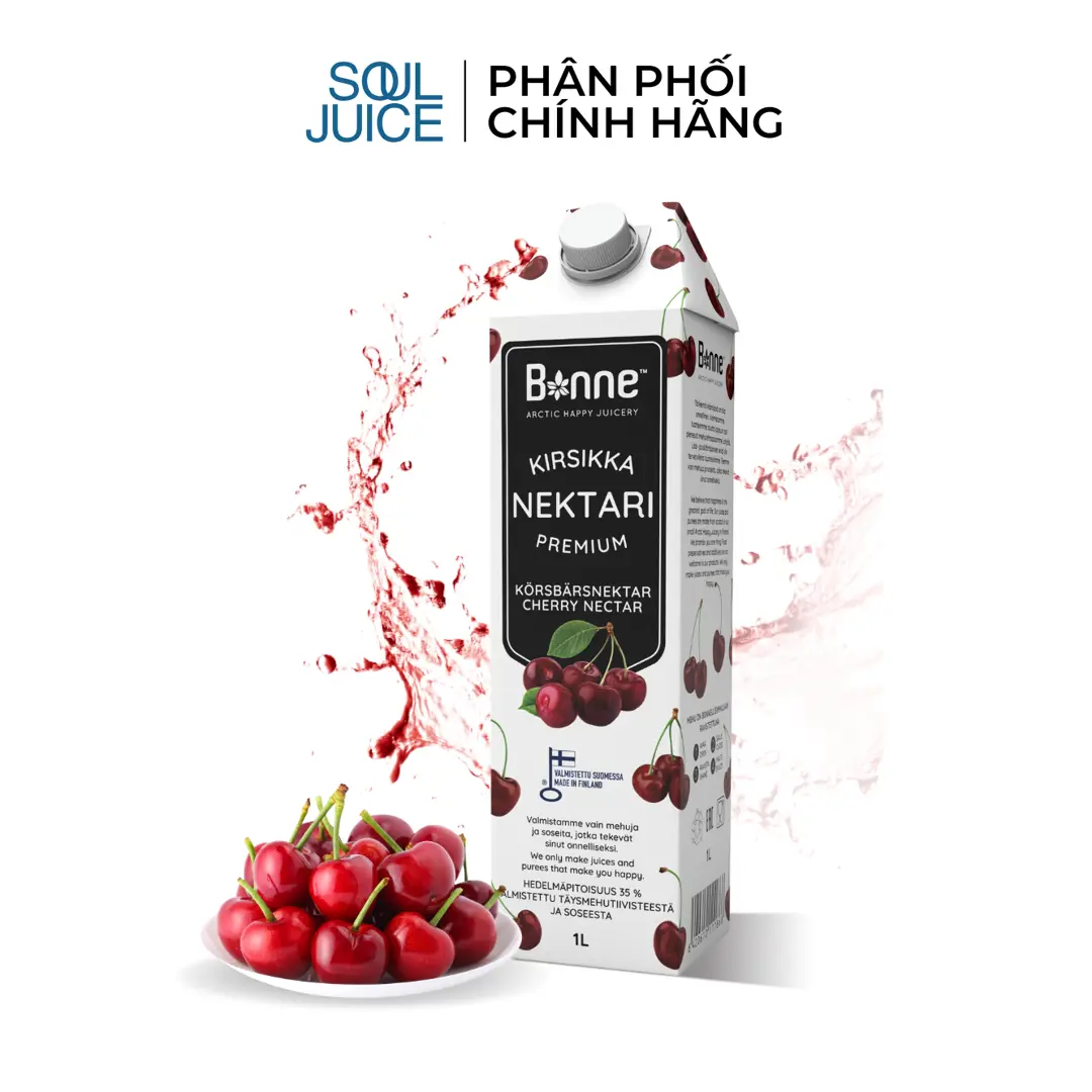 Nước ép cherry cao cấp Bonne hộp 1 lít
