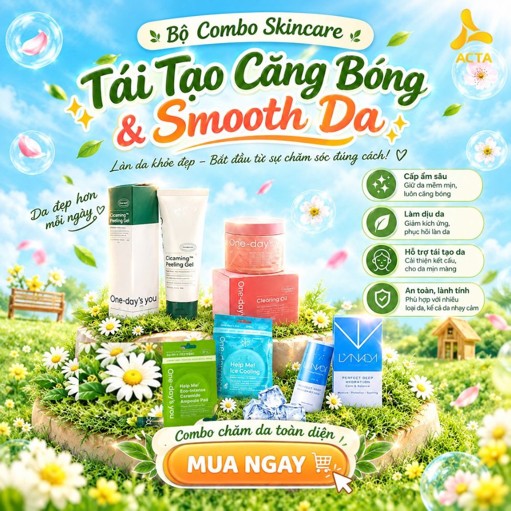 Bộ Combo Skincare Tái Tạo Căng Bóng & Smooth Da - Thumbnail 1