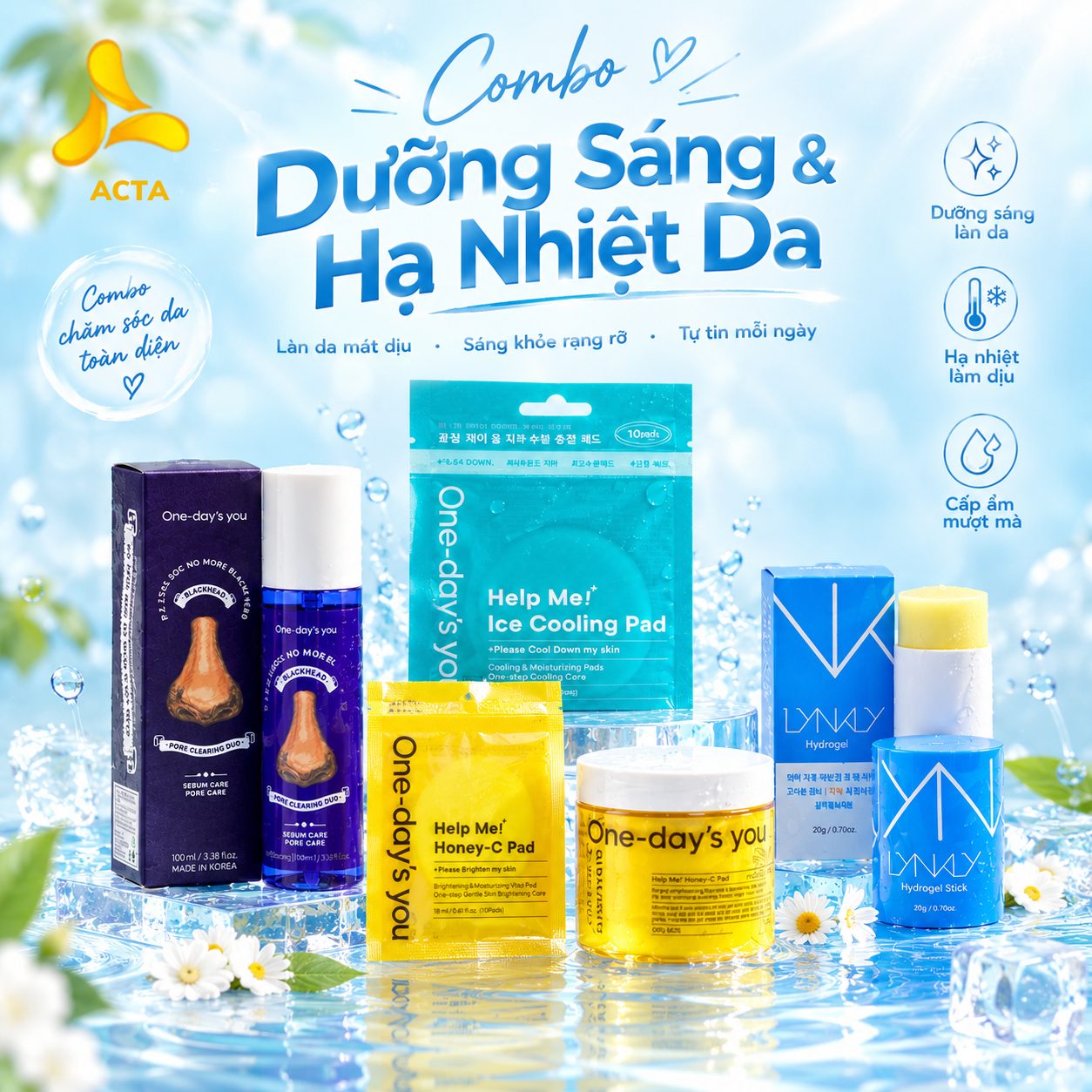 Combo Dưỡng da & Hạ nhiệt da - Thumbnail 1