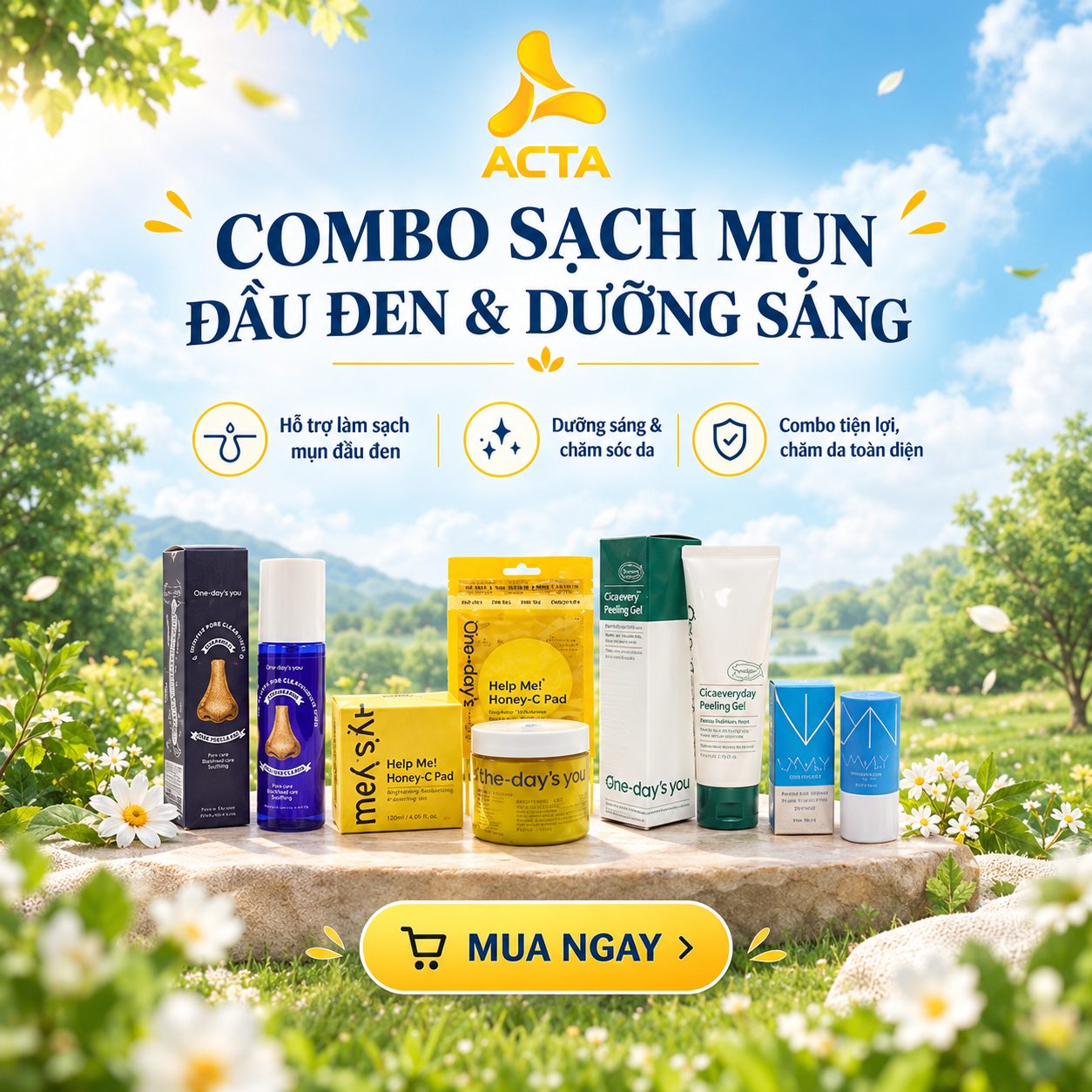 Combo Sạch Mụn Đầu Đen & Dưỡng Sáng - Thumbnail 1