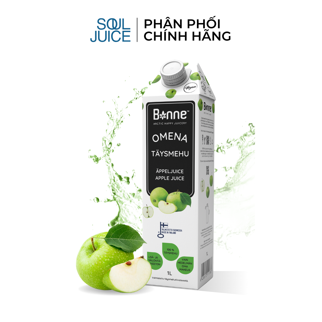 Nước ép cao cấp táo xanh Bonne 1L