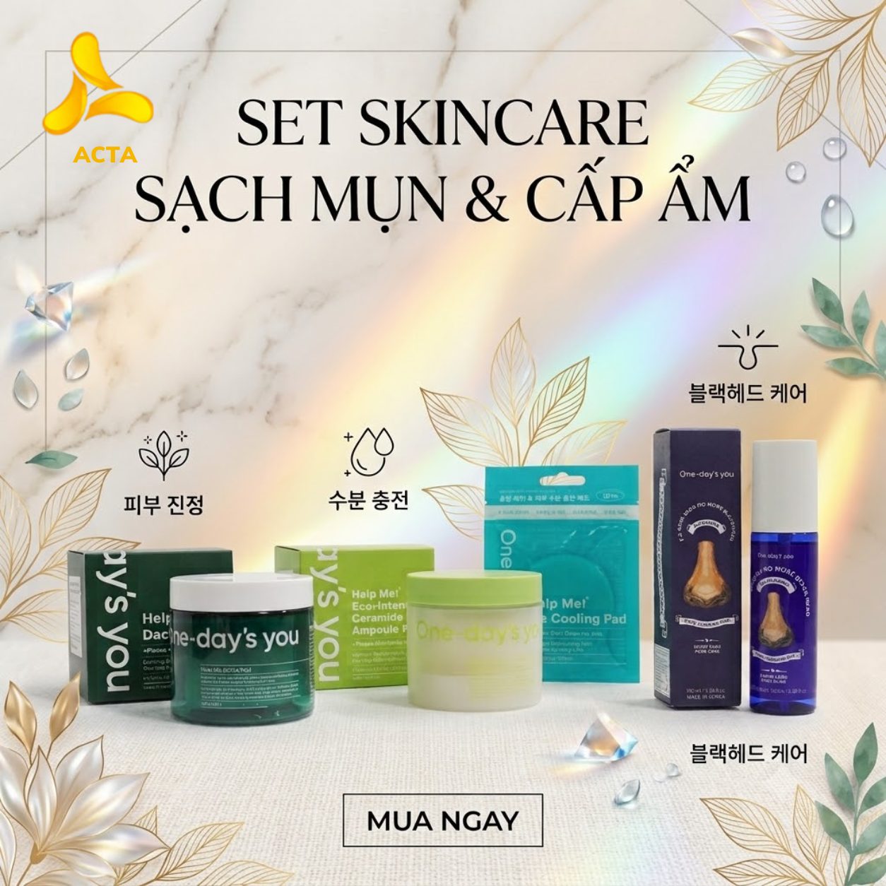 Set Skincare Sạch Mụn & Cấp Ẩm - Thumbnail 1