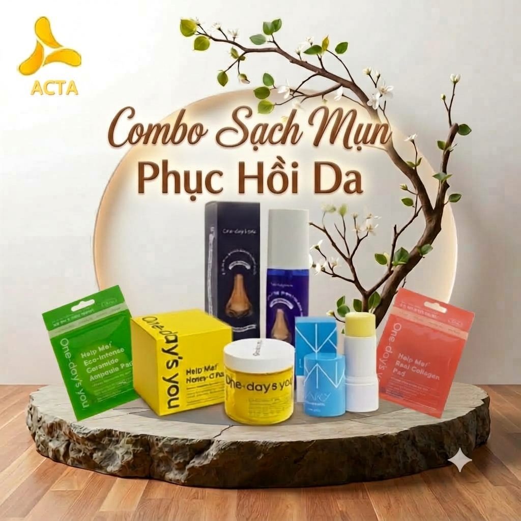 Combo Sạch Mụn Phục Hồi Da - Thumbnail 1