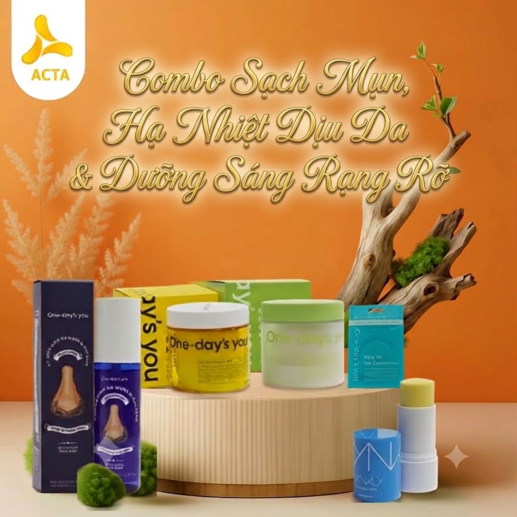 Combo Sạch Mụn, Hạ Nhiệt Dịu Da & Dưỡng Sáng Rạng Rỡ - Thumbnail 1