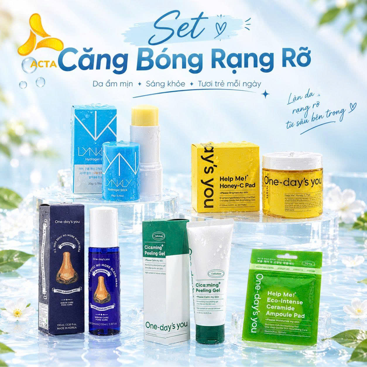 Set Căng Bóng Rạng Rỡ: Sạch Sâu - Dưỡng Sáng - Phục Hồi Cấp Ẩm - Thumbnail 1