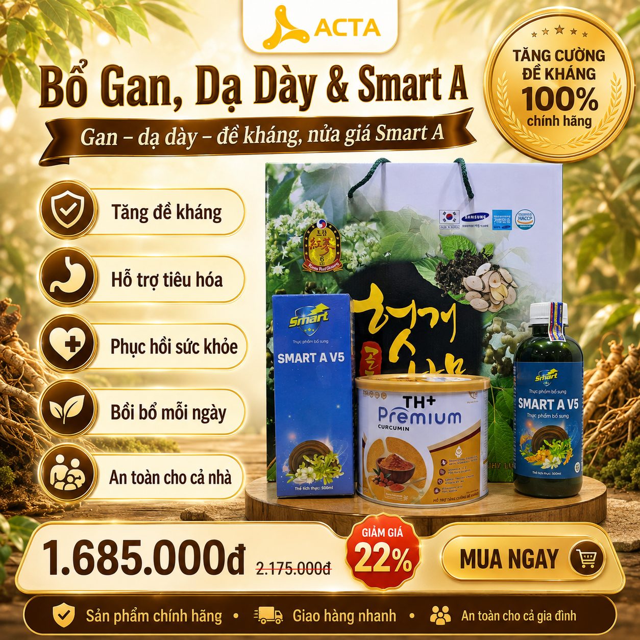 Dạ Dày & Smart A – Phục hồi tiêu hóa và chức năng gan - Thumbnail 4